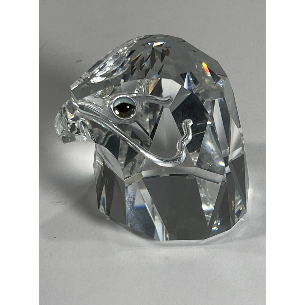 SWAROVSKI CRYSTAL FALCON HEAD SMALL 013829 RETIRED RARE MINT